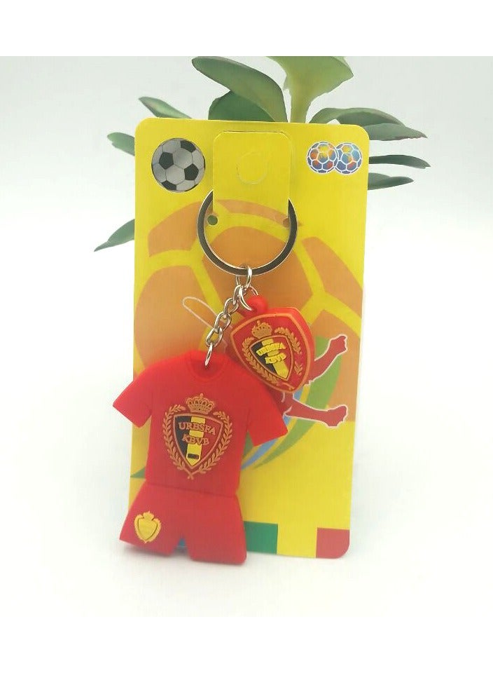 Generic Real Madrid Have Messi Neymar Levan Haaland Jersey Keychain PVC Soft Rubber Keychain Pendant