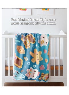 General Baby and children's cartoon flannel thin blanket (warm and comfortable, suitable for sleep, game use) 70cm*100cm - 66  - Image 1
