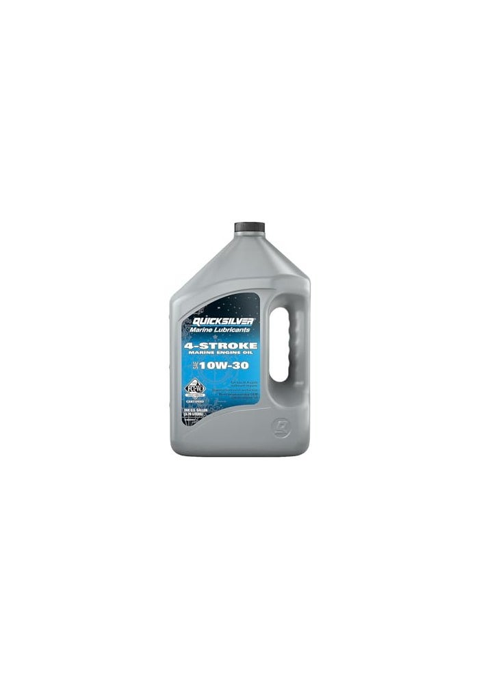 Quicksilver زيت محرك بحري 10W30 4Stroke من كويك سيلفر 1 جالون - Image 1