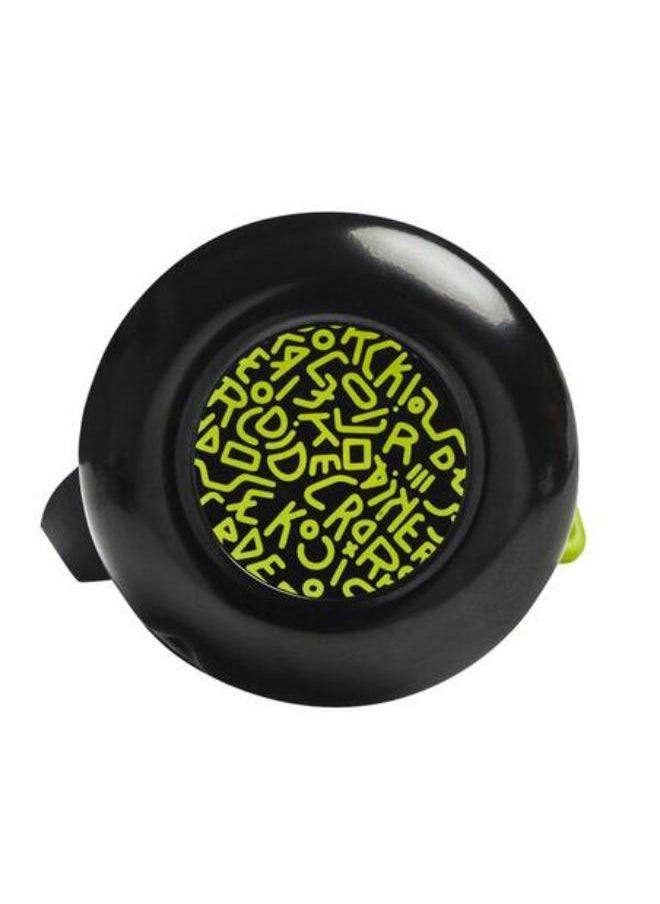Btwin Kids' Bike Bell Easy Dring 500 - Black/Yellow  - Image 3