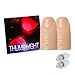 MilesMagic Magicians Set of 2 Magic Rubber Thumb Tip Light Up Flash Lights from Anywhere Finger Tricks Red - Image 3