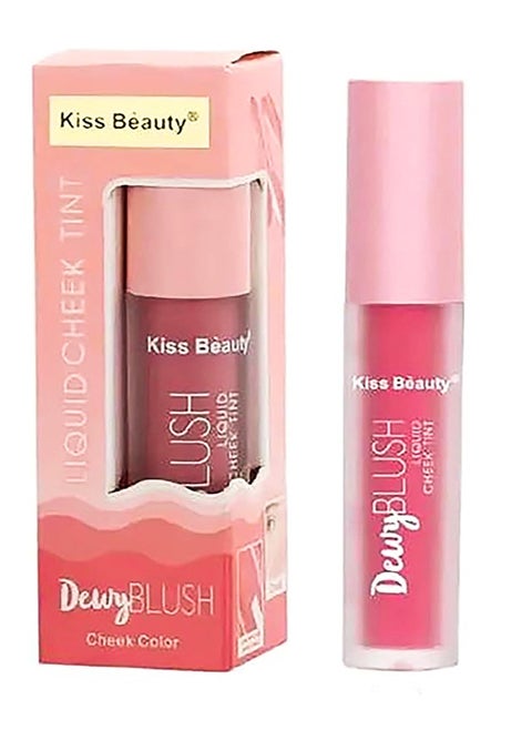Liquid blusher from Kiss Beauty, soft and smooth on the skin, color 02
