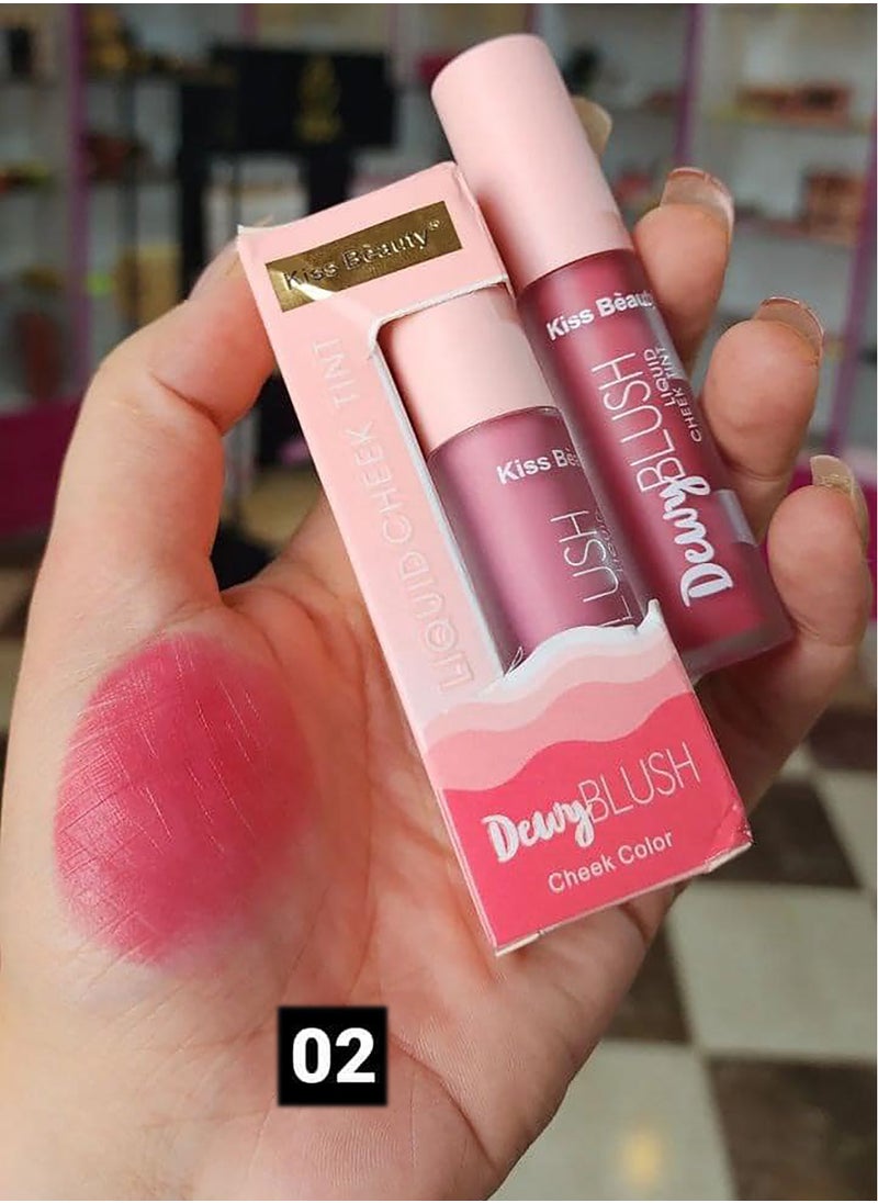 Kiss Beauty - Liquid blusher from Kiss Beauty, soft and smooth on the skin, color 02 - Image 1