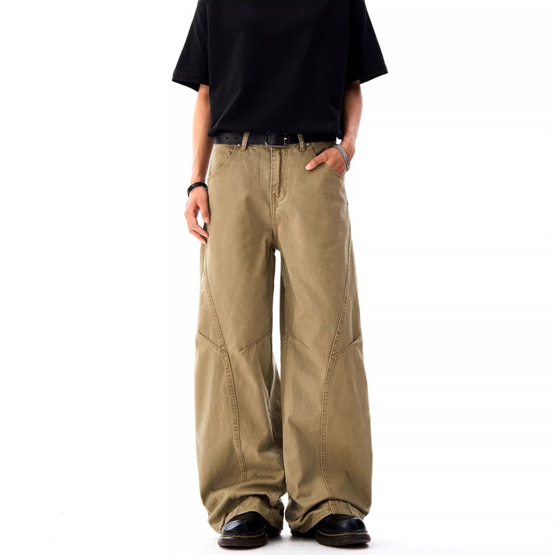 Men's Khaki Cargo Jeans - Image 2