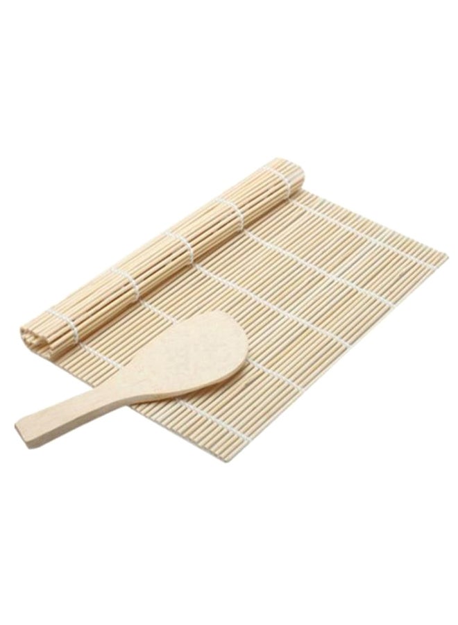 DIY Mould Roller Mat With Sushi Spoon Beige - Image 1