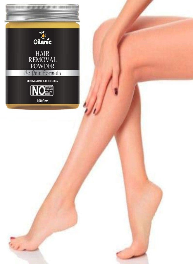 Oilanic Hair Removal Powder for Men and Women (Pack of 1, 100 gram)|Hair Removal Powder for Women Bikini Area Powder for hair removal powder for Legs and Body| - Image 2
