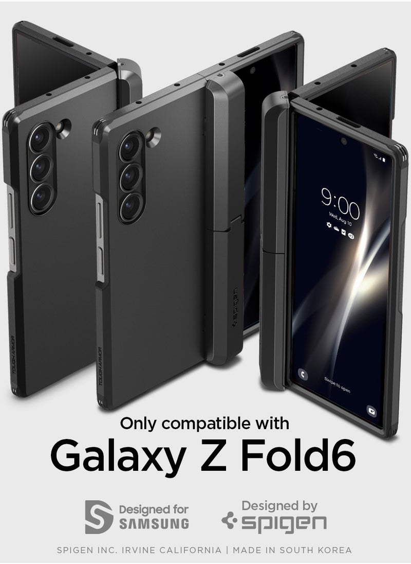 Spigen - Tough Armor Pro P for Samsung Galaxy Z Fold 6 Case Cover with S Pen Holder (S-Pen Not Included) - Black - Image 1