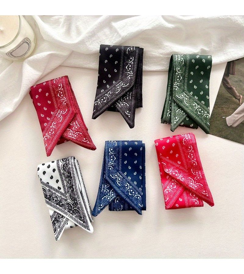 White Thin Ribbon Hair Band Bow Decoration Versatile Casual Tie For Shirt - Image 3