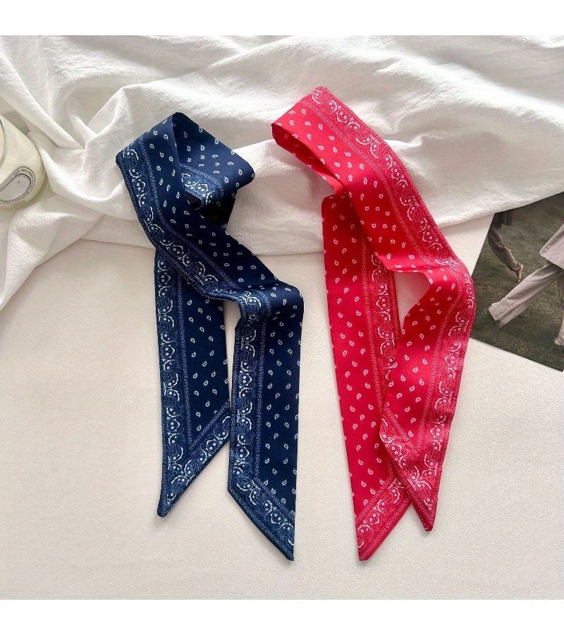 White Thin Ribbon Hair Band Bow Decoration Versatile Casual Tie For Shirt - Image 5