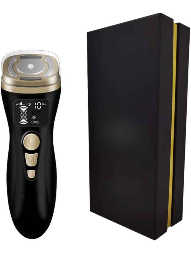 2nd Generation 3-in-1 Mini Beauty Device, Facial Warming and Beauty Device, unisex, can be used on the neck, chin, eyes, arms, legs, and body. Black. - Image 1