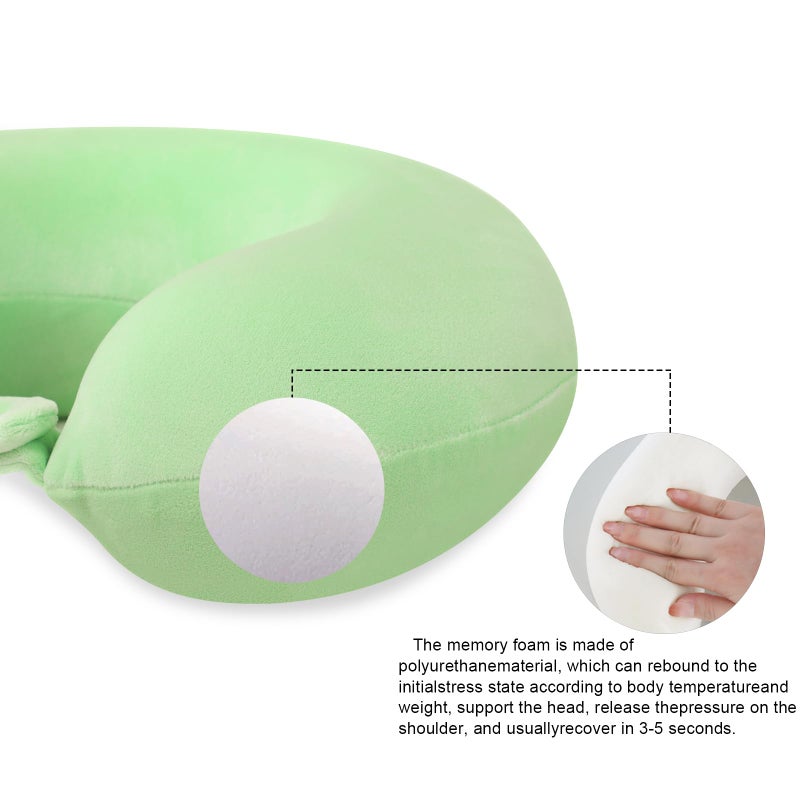 Gosider Neck Pillows for Travel Comfortable Travel Neck Pillow U Shape Memory Foam Support Neck and Head Portable Neck Travel Pillow Suitable for Airplane Trains Car Travelings - Image 5