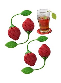 Silicone Herbal Tea And Tea Server Strawberry