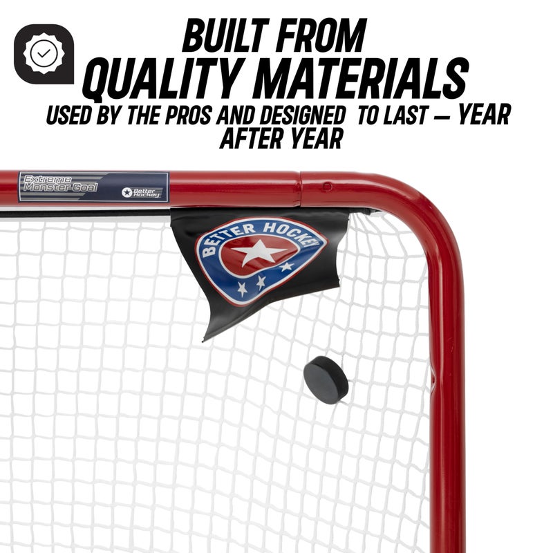 Better Hockey Extreme Goal Targets - Sharp Shooting Training Aid - Helps You Score More Goals - Installed in Seconds - Fits Any Regulation Size Nets - Used by The Pros - Image 5
