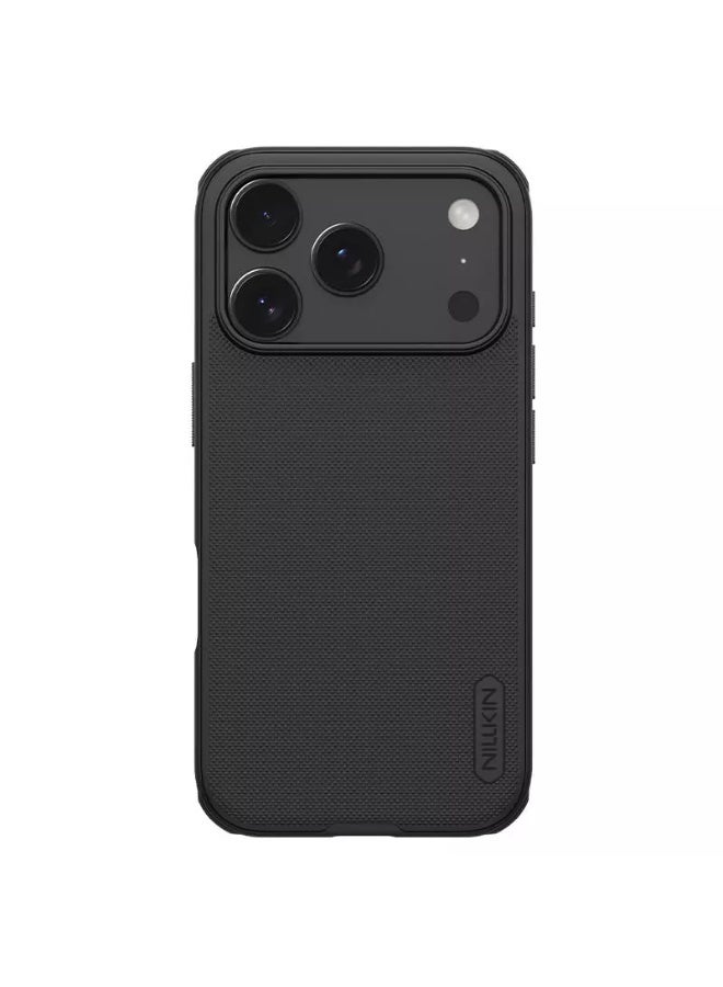 Nillkin Super Frosted Shield Pro Matte Case for iPhone 17 Pro (6.3", 2025) – Ultra-Thin Anti-Slip TPU Cover – Black - Image 1