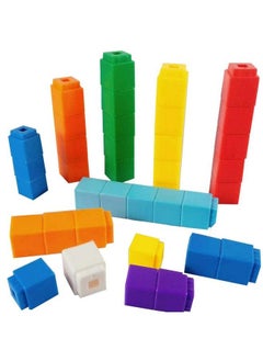 RAINBOW TOYFROG Math Manipulatives Counting Cubes, Educational Number Blocks, Kindergarten Learning Activities Math Cubes, Set Of 100 Number Blocks Toys For Kids Ages 3 Above…  - Image 2