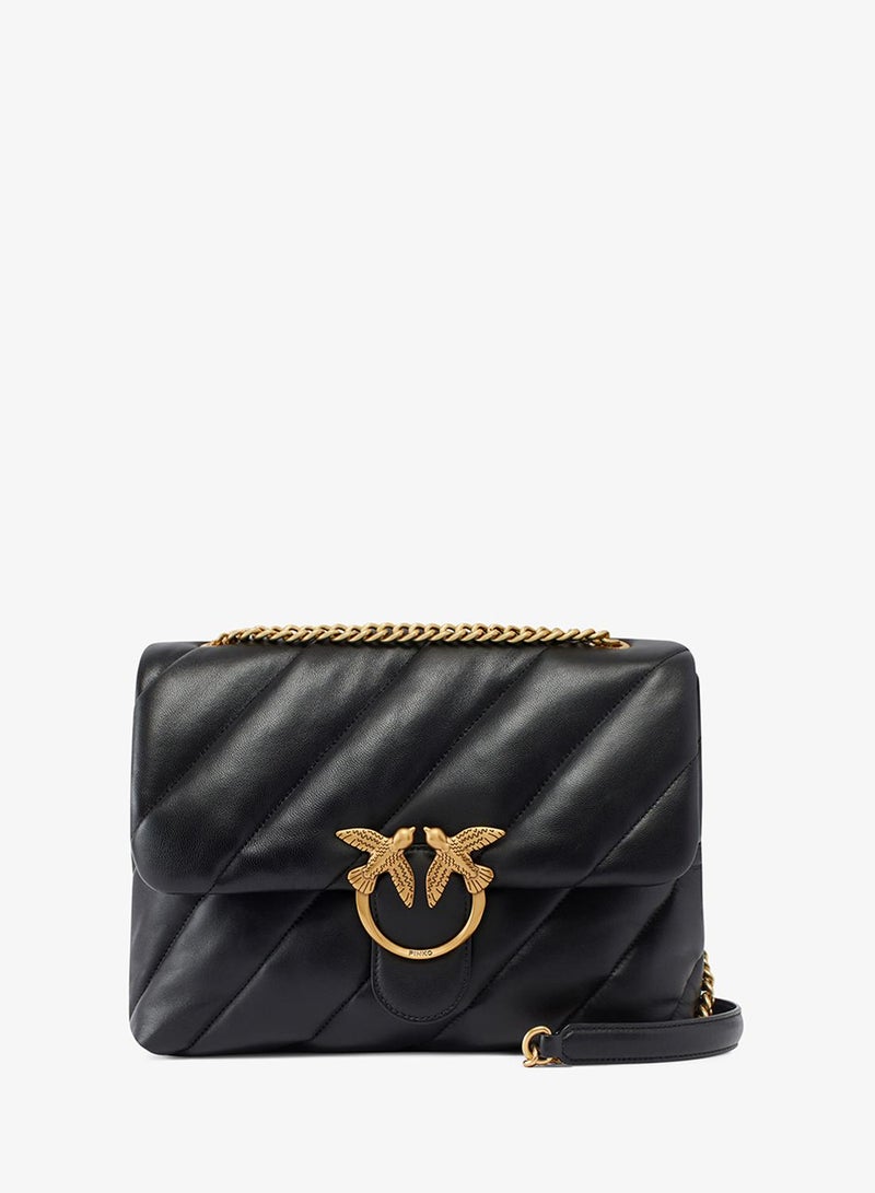 PINKO Large Puff Maxi Quilt Love Bag - Image 1