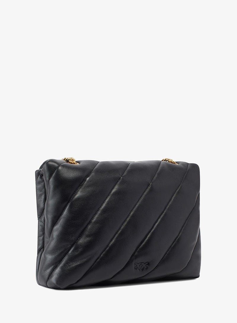 PINKO Large Puff Maxi Quilt Love Bag - Image 3