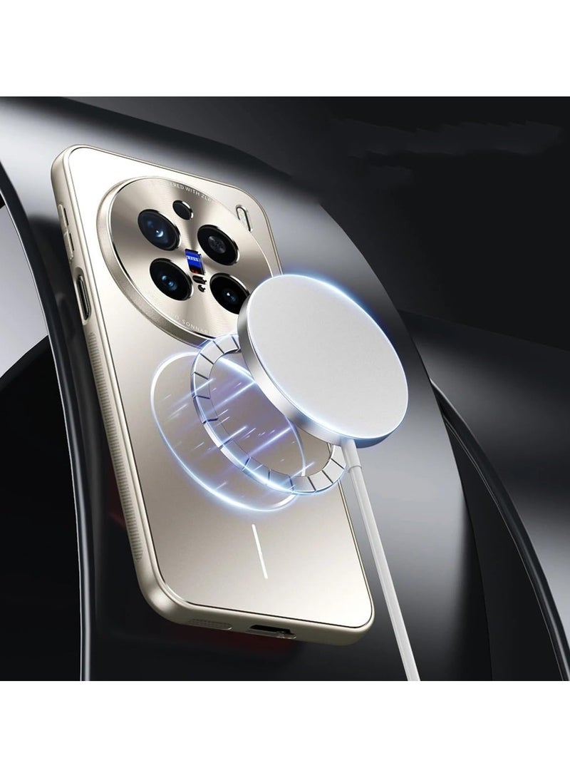 general Compatible with Honor X9D 5G, Matte Finish Metal Case [Mag-Safe Compatible], Camera Lens Protection, Shockproof Slim Phone Case - Image 2