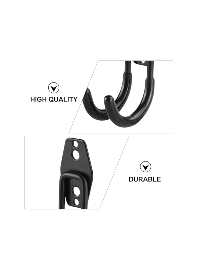 PROMASS promass 2pcs Garage Storage Hook Wall Mount Utility Hanger Bike Wall Mount Rack Horizontal Metal Adjustable Bicycle Holder Flip Up Bicycle Hook Organizing Ladder Bike Hoses  - Image 3