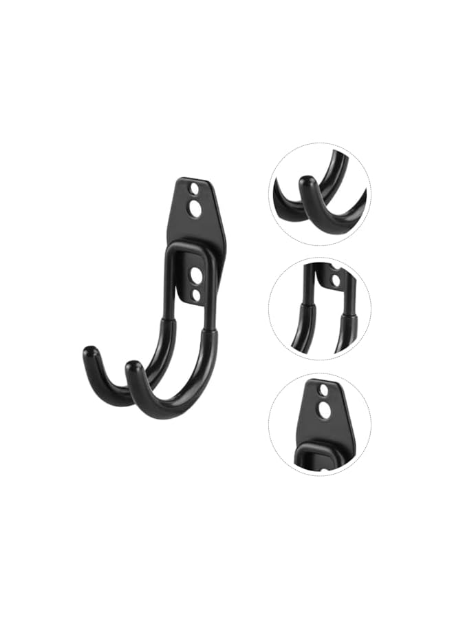 PROMASS promass 2pcs Garage Storage Hook Wall Mount Utility Hanger Bike Wall Mount Rack Horizontal Metal Adjustable Bicycle Holder Flip Up Bicycle Hook Organizing Ladder Bike Hoses  - Image 2