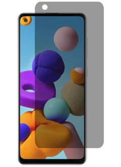 HuHa Samsung Galaxy A21 Screen Protector Glass Full Glue Tempered Glass Screen Guard Anti Explosion 2.5D  - Image 1