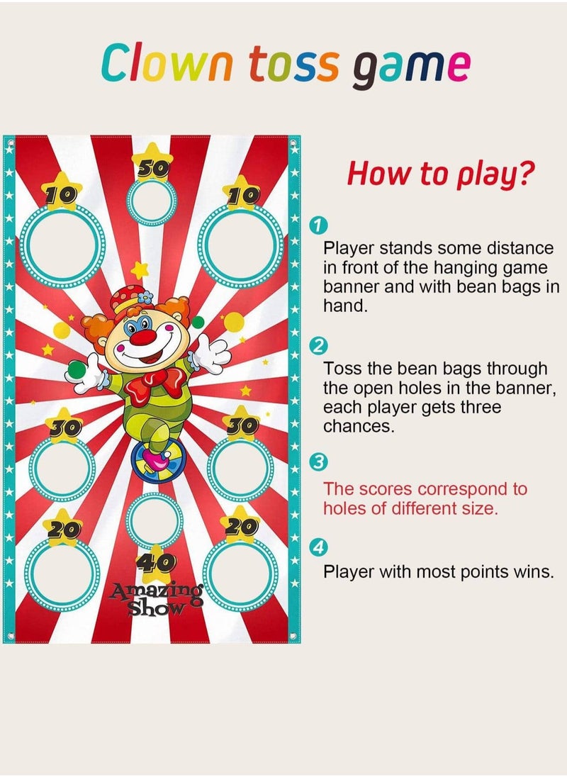 Generic Carnival Circus Game Banner - Outdoor Party Decoration with Colorful Sandbag Toss Game; Durable Polyester, Ideal for Fun Garden Gatherings and Interactive Play (135cm x 75cm)  - Image 3