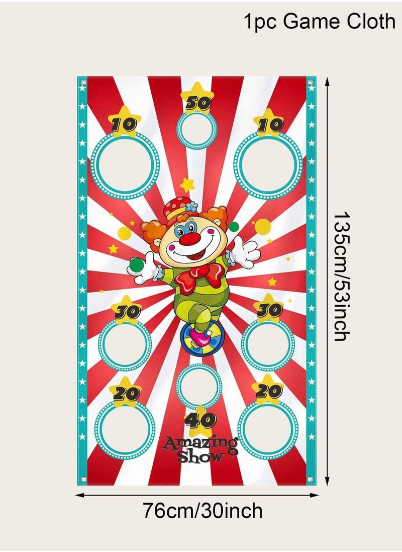 Generic Carnival Circus Game Banner - Outdoor Party Decoration with Colorful Sandbag Toss Game; Durable Polyester, Ideal for Fun Garden Gatherings and Interactive Play (135cm x 75cm)  - Image 4