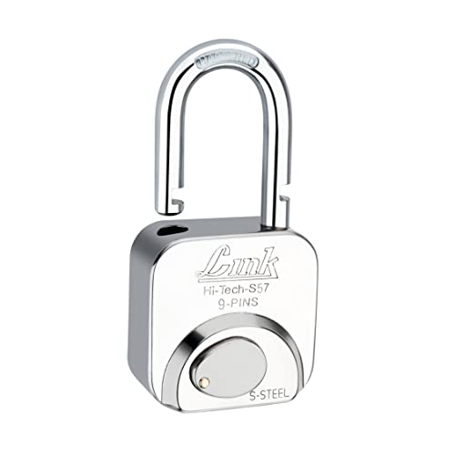 Link® Hi-Tech 70mm Padlock | Stainless Steel Body | Hardened Shackle | 1 Padlock | 3 Silver Keys with Hi-Tech Nickle | Made in India | 15 Years Warranty - Image 2