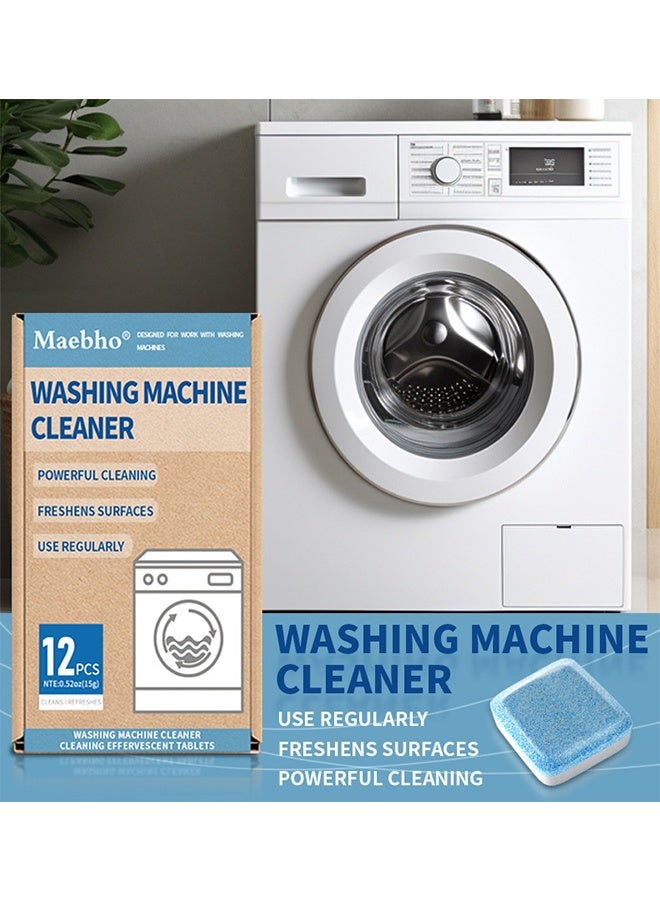 Maebho Washing Machine Cleaner Tablets - Deep Cleaning Tablets For Front Loader  Top Load Washers Inc. HE, Mold Remover, Descaler For Drum  Laundry Tub, Septic Safe - Image 2
