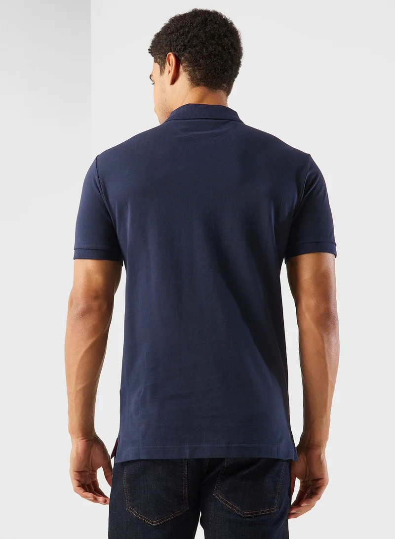 Hackett Logo Slim Fit Polo