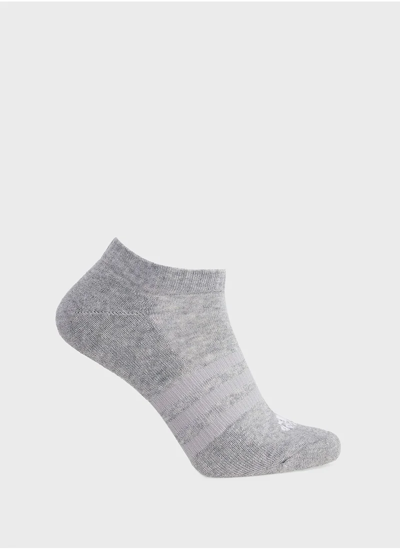 Adidas 3 Pack Cushioned Low Cut Socks