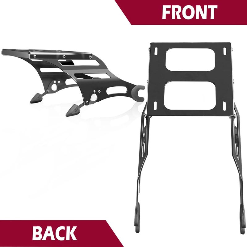 HARVARDS CHROME Detachable Two-Up Mounting Luggage Rack for Indian Motorcycles 2014-2024 - Image 4