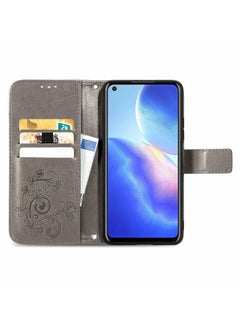 Zaboon Case For Blackview A90 Four-leaf Clasp Embossed Buckle Mobile Phone Protection Leather Case with Lanyard & Card Slot & Wallet & Bracket Function  - Image 3