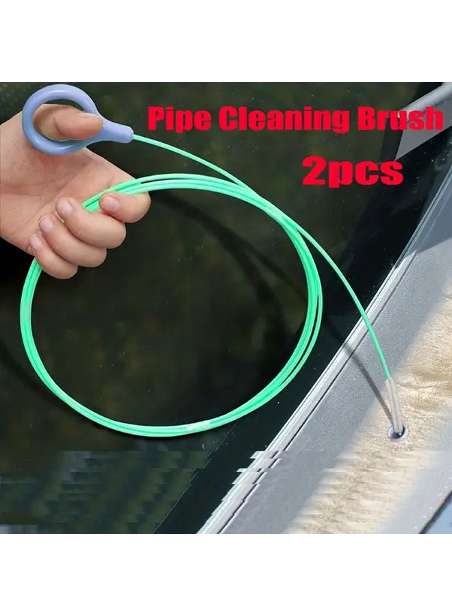 قطعتان فرشاة سحرية لفتح الانسداد، ثعبان تصريف مرن، مزيل انسداد الشعر في الأحواض - Image 2