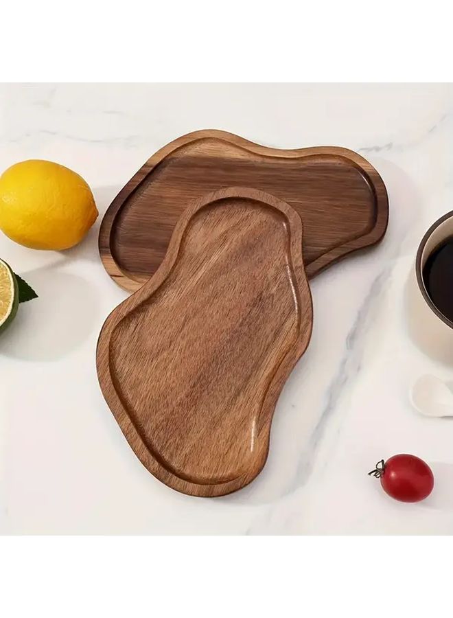 Small Acacia Wood Serving Tray For Appetizers Snacks And Charcuterie - Image 4