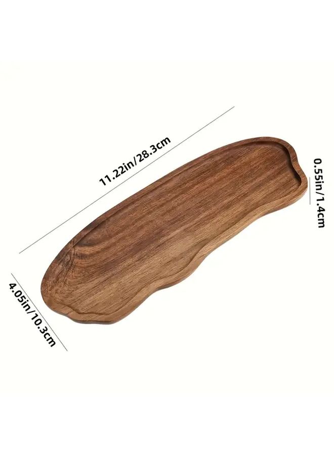 Small Acacia Wood Serving Tray For Appetizers Snacks And Charcuterie - Image 3