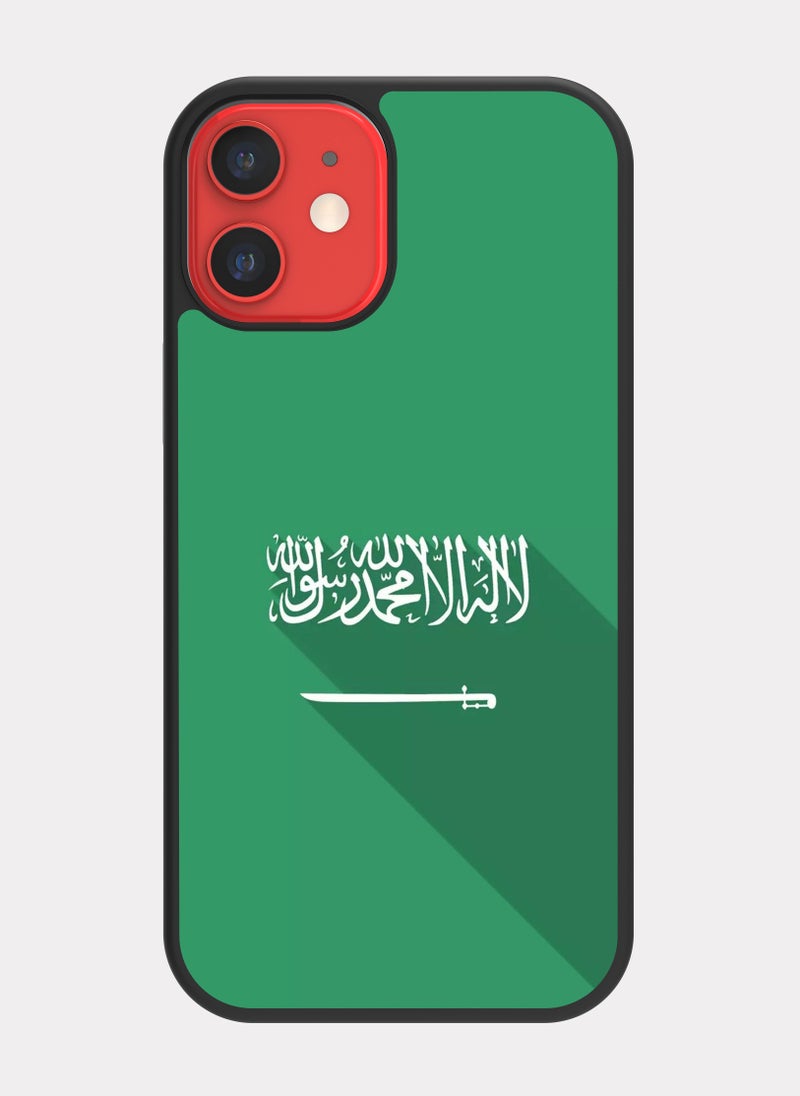 PXLAAT iPhone 12 Mini case cover The Great Saudi Flag - Image 1