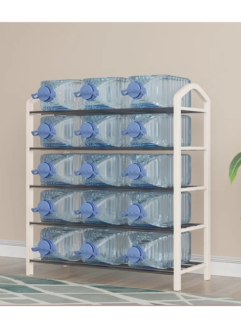 Huitich 5-Tier Shoe Rack Storage Organizer: Stylish, Sturdy, and Space-Saving White - Image 3