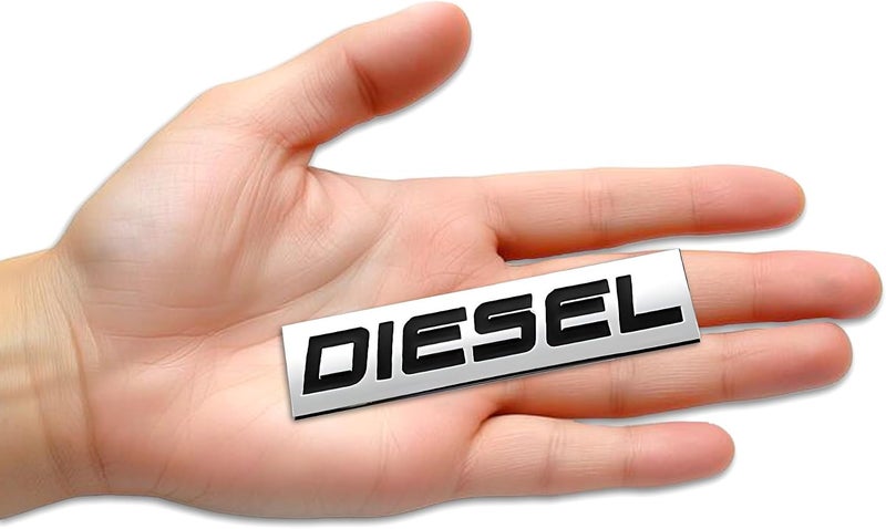 SIAGO SIA219 Premium Diesel Metal Car Sticker - Durable & Stylish Auto Emblem for Vehicles - Customizable Designs - Easy Installation - Weather-Resistant & Long-Lasting Globally spread simple design - Image 1