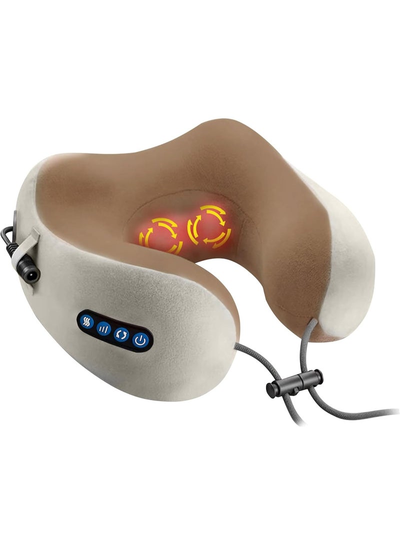 Electric Neck & Shoulder Massager - Deep Tissue Kneading Neck Roller with Heat - Portable Massage Pillow for Back & Shoulder Daily Relief - Image 1
