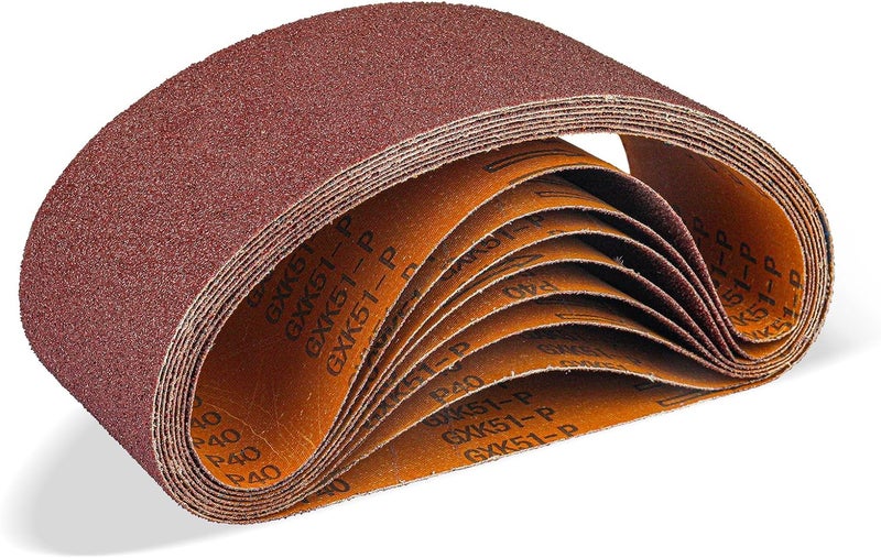 POTUINOM Sanding Belt 4 x 24 Inch,Belt Sander Belts 40 Grits,Best for Sanding Wood,Metal and Paint(10 Pack) - Image 1