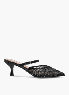 Celeste Womenâ€™s Embellished Pointed Toe Shoes with Kitten Heels Ramadan Collection  - Image 2