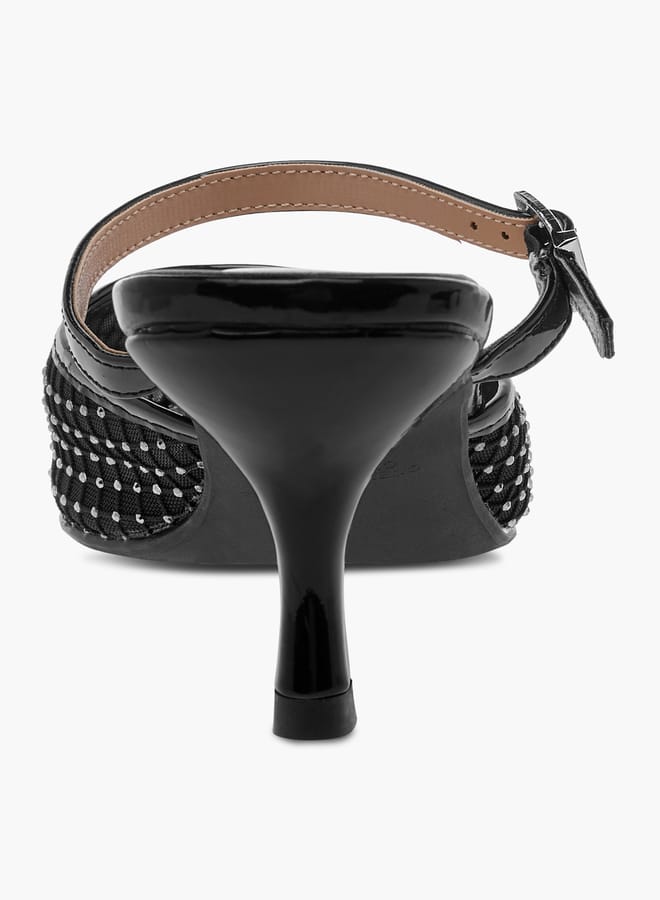 Celeste Womenâ€™s Embellished Pointed Toe Shoes with Kitten Heels - Image 4