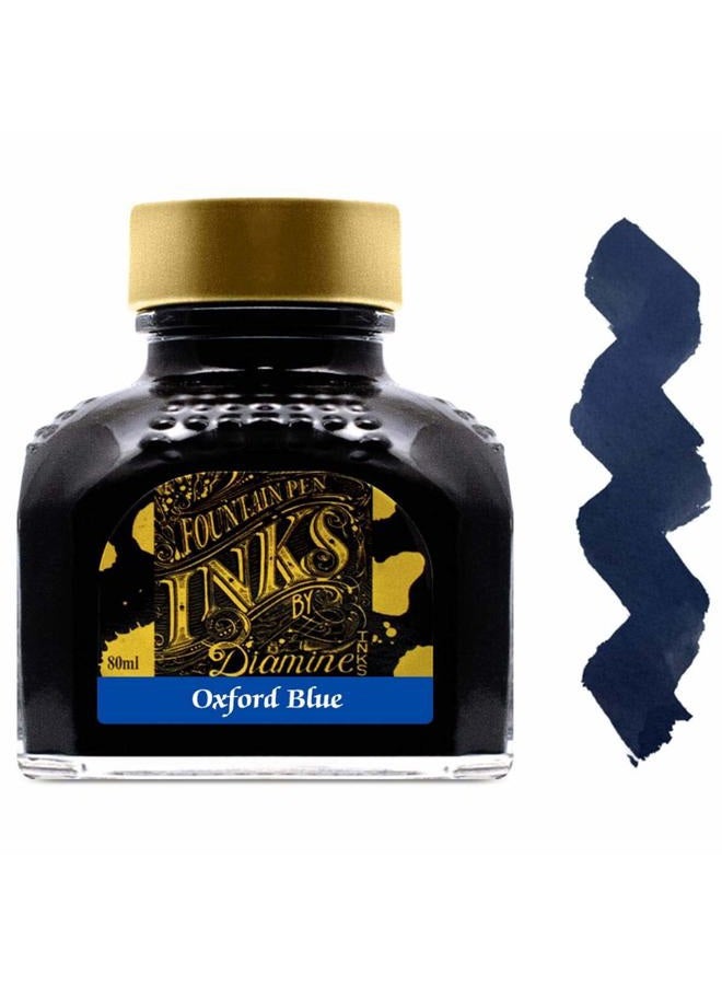 80 ml Bottle Fountain Pen Ink, Oxford Blue
