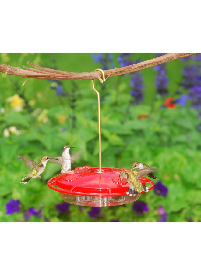 Aspects 367 Hummzinger Ultra Hummingbird Feeder, 12-Ounce,4 Feeding,Red