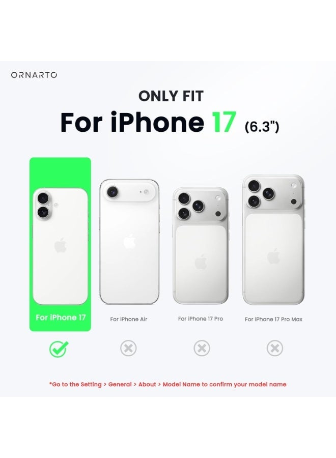 جراب متوافق مع iPhone 17، جراب هاتف نحيف من السيليكون السائل بأربع طبقات من المطاط الهلامي الناعم المقاوم للصدمات مع بطانة من الألياف الدقيقة المضادة للخدش (أزرق فاتح) - Image 4