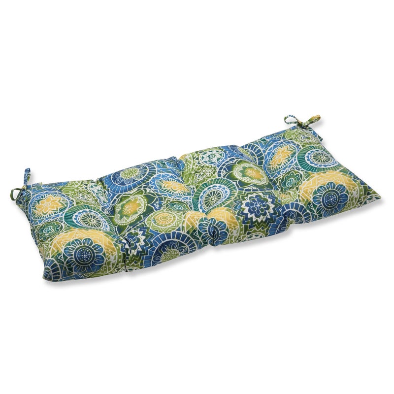 Pillow Perfect 535340 IndoorOutdoor Omnia Lagoon SwingBench CushionBlue44 x 185