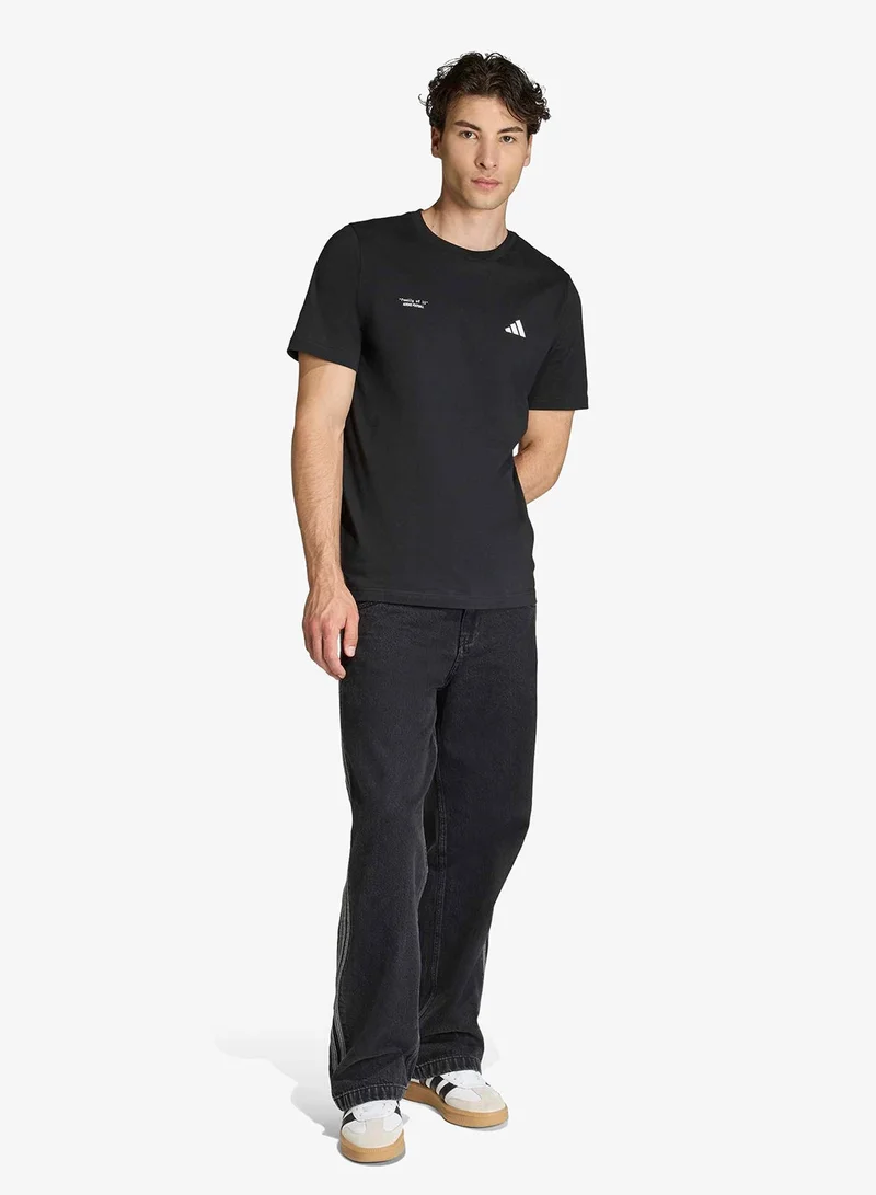Adidas  Football Slogan Graphic T-Shirt for Men | Best Price UAE