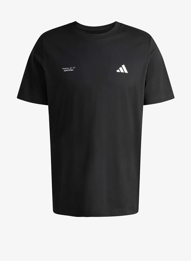 Adidas  Football Slogan Graphic T-Shirt for Men | Best Price UAE