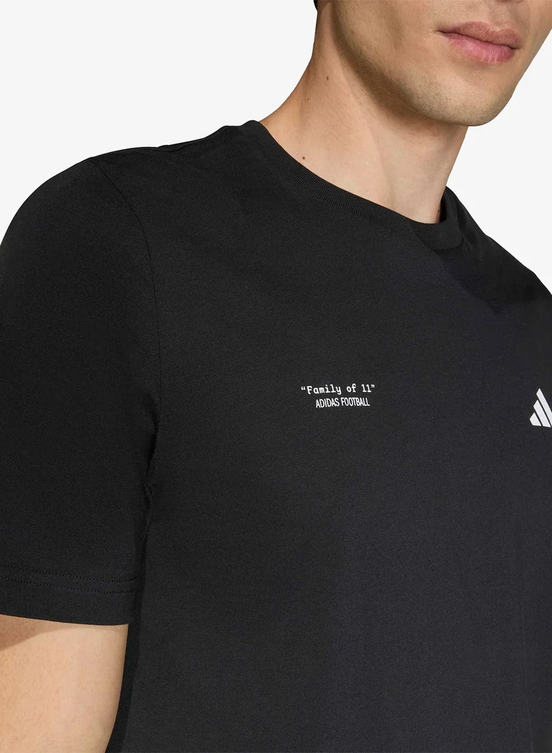 Adidas  Football Slogan Graphic T-Shirt for Men | Best Price UAE